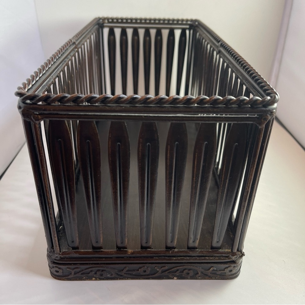 Metal Basket Storage Organizer - Picture 3 of 11